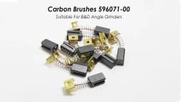 5 Pairs Carbon Brushes 6.4 x 7.9 x 12.5mm 596071-00 for Black Decker Angle Grinder Electric Motors CD105 CD110 CD115 KG900