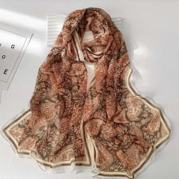 Green Grass Women Elegant Chiffon Georgette Bandana Scarf Summer Beach Sunscreen Thin Hijab