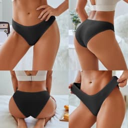 3PCS/SET Cotton Solid Color Women Panties Female Sexy Underwear Briefs Basic Panties for Woman's Underpants Intimates Lingerie