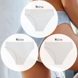 3PCS/SET Cotton Solid Color Women Panties Female Sexy Underwear Briefs Basic Panties for Woman's Underpants Intimates Lingerie