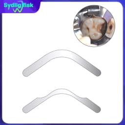 20Pcs Dental Matrix Bands Tofflemire Stuck Gingival Wall Lift Large Curvature Sectional Contoured Matrices Matrix Dentistry Tool