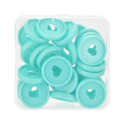 Fromthenon Binder Notebook Plastic Disc Rings 28/32/24mm Macaroon Color Binding Discs in Heart Shape for Mushroom Hole Planner