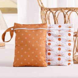 Elinfant 2pcs Waterproof Mini Storage Bag For Swimming,Beach&Gym,18*25cm Waterproof Diaper Bag,Wet Dry Bag