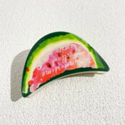 New Irregular Geometric Cherry Pineapple Cat Printed Hair Clip Claw For Women Plastic Fruits Barrette Party Hair Accessories