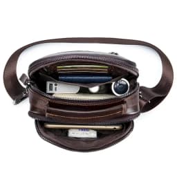 New Handbag Men's Bag Genuine Leather Shoulder Bag Husband Luxury Design Messenger Bag Crossbody Bags for Men