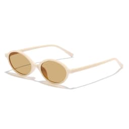 2024 Fashion Trend Oval Sunglasses New Elliptical Small Frame Sunglasses Men and Women UV Protection Ultra Light Sunglasses
