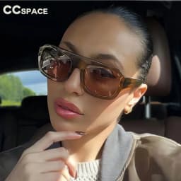Square Big Size Sunglasses Lady's Popular Retro Suneyeglass Outdoors Sports Riding Goggle Men Sunscreen Vacation UV400 #301309