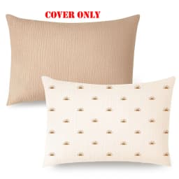 Muslin Toddler Pillowcase 100% Cotton Toddler Pillow Case Cover Soft Breathable Travel Baby Pillow Covers Envelope Closure 2PCS