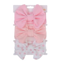 3Pcs/Set Cute Cotton Bows Baby Headbands Newborn Infant Ealstic Hairbands Boys Girsl Dot Striped Flower Print Kids Headwraps