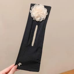 Hair Bun Maker Big Camellia Flower Flexible Donut Bun Lazy Curler Clips French Twist Hair Tie Hair Styling Accessories