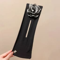 Hair Bun Maker Big Camellia Flower Flexible Donut Bun Lazy Curler Clips French Twist Hair Tie Hair Styling Accessories