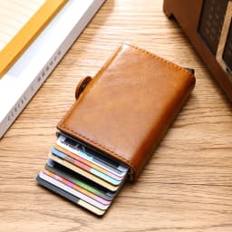 Rfid Men Card Wallets Carbon Fiber Slim Mini Wallet 14 Card Holders Small Money Bag Male Purses