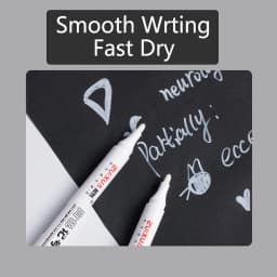 1/3/5/10pcs White Marker Pens set 2.0mm Oily Waterproof Gel Pen Graffiti Sketching Marker Stationery Writing School supplies