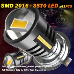 1pcs 9003 H4 Led Motorcycle Headlight 12V H4 Led Moto Bulbs 16000LM Super Bright 6500K White Motorbike Head Lamp Accessories