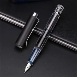 Student Office Business 0.38mm Transparent EF Nib Piston Fountain Pen Ink Pens Fountain Pen Writing Pen