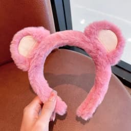 Disney Cartoon Winnie the Pooh Headband Girls Suelly Plush Ears Hair Bands Baby Eeyore Headwear Kid Fall Winter Hair Accessories