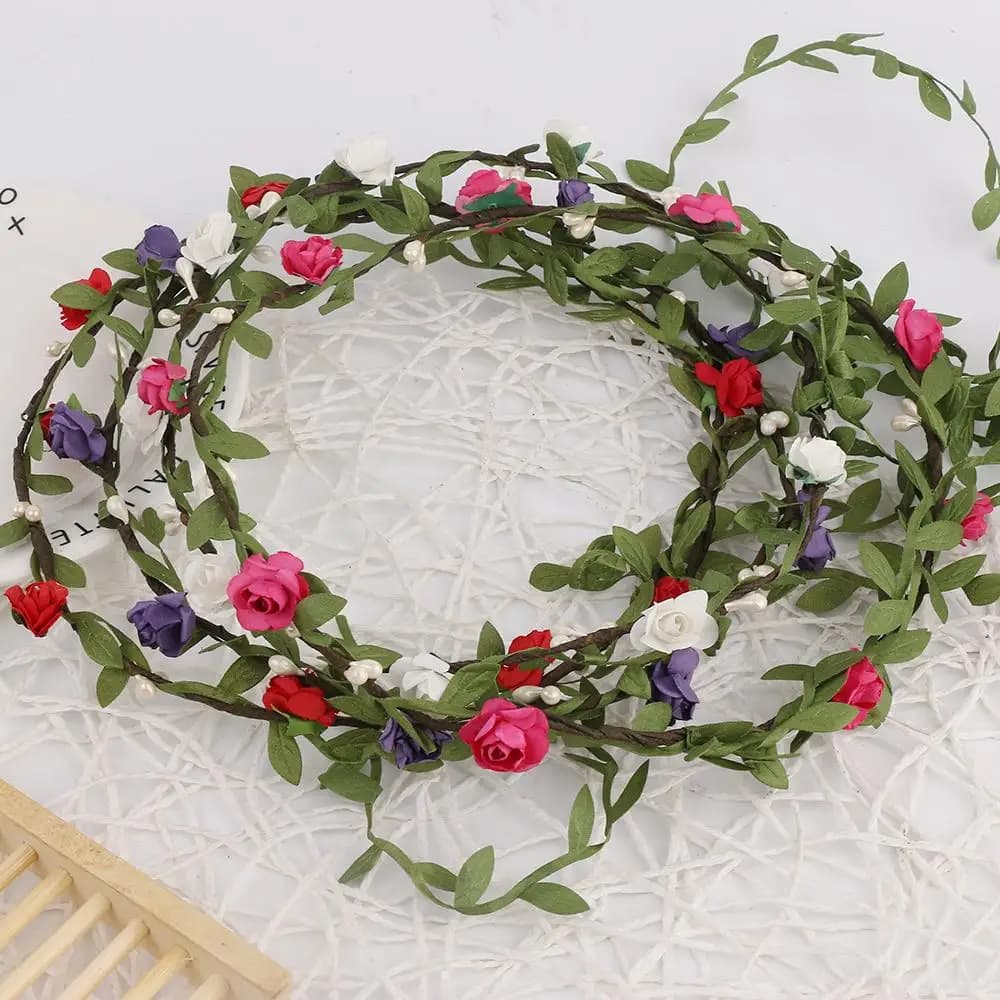 Cute Elegent Flower Garland Wedding Bride Bridal Headdress Headbands Bohemian