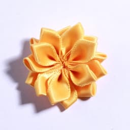10PCS 4CM Mini Satin Ribbon Solid Flower For Hair Accessories Multilayer Star Shaped Silk Fabric Flowers For Girl Headband