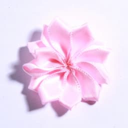 10PCS 4CM Mini Satin Ribbon Solid Flower For Hair Accessories Multilayer Star Shaped Silk Fabric Flowers For Girl Headband