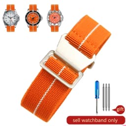 Wear-resistant Elastic Nylon Watch Strap for Rolex Water Ghost Tudor Series 60s French Parachute Bag Strap 18 20 22mm