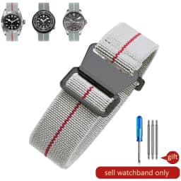 Wear-resistant Elastic Nylon Watch Strap for Rolex Water Ghost Tudor Series 60s French Parachute Bag Strap 18 20 22mm