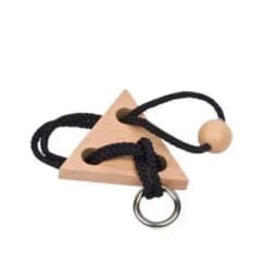 Intelligence Logic Wooden Metal Rope Puzzle Mind Brain Teasers Magic String Puzzles Game