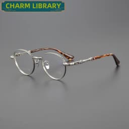 Men Prescription Glasses Retro Designer Luxury Brand Fashion Women Myopia Reading Titanium Eyeglasses Prescription Eyewear Frame