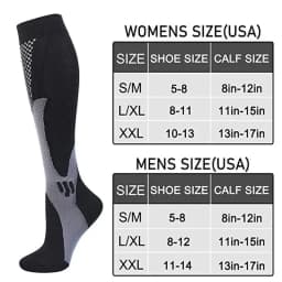 Running Compression Socks Varicose Veins Football Basketball Hiking 20-30mmhg Sports Socks Diabetes Edema Pregnancy Nurse Socks