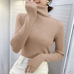 Women Fall Turtleneck Sweater Knitted Soft Pullovers Cashmere Jumpers Basic Soft Sweaters For Women 2026 Autumn Winter