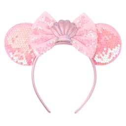 Mermaid Mouse Ears Headbands Pearl Hair Sequins 5“Bows For Women Festival Hairband Girls Hair Accessories Cosplay
