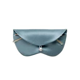 BirdTree, 6A 19MM 100%Real Silk Glasses Storage Bag, 16CM Women Men Solid, Protective Glasses Convenient Travel Bag New A47023QC