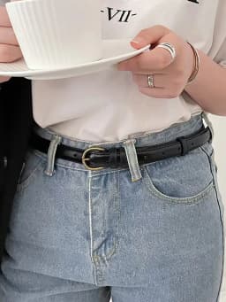 Small Leather Belt Ladies Jeans Belt Ladies 2024 New Belt Thin Retro Decorative Brown