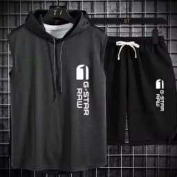 Men's Track Suit Summer Sportswear Two-Piece T-Shirt Shorts Brand Tracksuit Jogging Men's Sports Suit Fitness Clothes Exercise