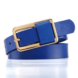 Women's Strap Casual All-match Brief Genuine Leather Belt Strap Pure Color Belts Top Quality Jeans Green White Blue Black Belt