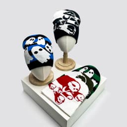 Halloween Elements Funny Wool Knitted Hats Little Devil Warm Autumn and Winter Hip Hop Street Comfortable Versatile Fashion Cute