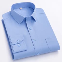 Men Formal Shirt Long Sleeve Office Solid Color Striped Anti-Wrinkle Non-ironing Fashion Business Pocket White Social Shirt 4XL