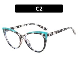 Fashion Variegated Cat-Eye Collision Flat Frame Glasses Anti-Blue Light Ins Style Eyeglasses Frames Trendy Leisure and Versatile