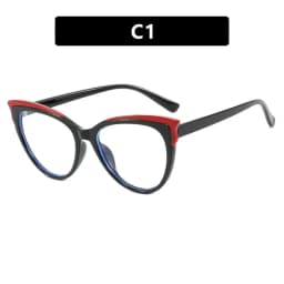 Fashion Variegated Cat-Eye Collision Flat Frame Glasses Anti-Blue Light Ins Style Eyeglasses Frames Trendy Leisure and Versatile