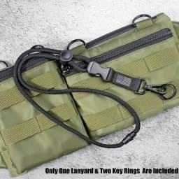 Heavy Duty Removable Badge Reel Holder Keychain Hanging Neck Strap Lanyard Tactical Id Name Card Holder For Outdoor Hiking