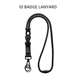 Heavy Duty Removable Badge Reel Holder Keychain Hanging Neck Strap Lanyard Tactical Id Name Card Holder For Outdoor Hiking