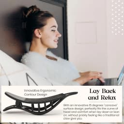 4pcs Large Flat Hair Claw Clip for Women Girls Comfortable Curved Design Large Matte Non Slip Power Clip for Thick Fine Curls