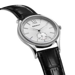 BERNY Men's Watches Luxury Classic Stylish Dress Quartz Watch Slim Stainless Steel Case Elegance Leather Strap Wristwatch
