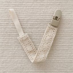 Lace Baby Pacifier Clip Chain Trendy Cloth & Plastic Pacifier Holder Teether Toy Clip for Preventing Nipple Loss