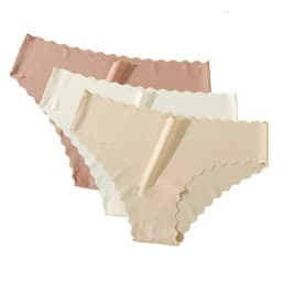 3Pcs/Set Women Ice Silk Panties Low Rise Briefs Invisible Seamless Underwear Female Underpants Sexy Lingerie Bottoms XS-XL