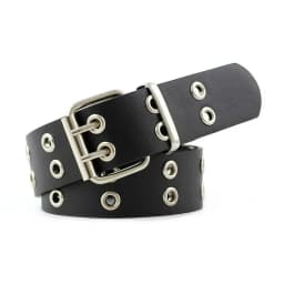 Women's Belt Large size Double Hole Men Belt Punk Hip Hop Rock Style Subculture Y2K Belt Punch Free Belt for Men and Women