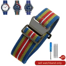 Parachute elastic breathable skin friendly nylon watchbands for Rolex Seiko water ghost Tudor Omega series strap 18 20 22mm