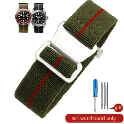 Parachute elastic breathable skin friendly nylon watchbands for Rolex Seiko water ghost Tudor Omega series strap 18 20 22mm