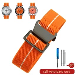 Parachute elastic breathable skin friendly nylon watchbands for Rolex Seiko water ghost Tudor Omega series strap 18 20 22mm