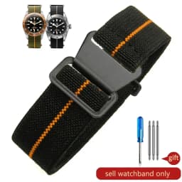 Parachute elastic breathable skin friendly nylon watchbands for Rolex Seiko water ghost Tudor Omega series strap 18 20 22mm