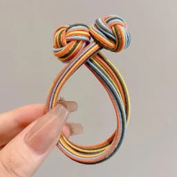 High Ponytail Rubber Bands Hair Band Elastic Head Rope For Women Korean Scrunchies Hair Tie Knotted Hair Ropes Hair Accessories